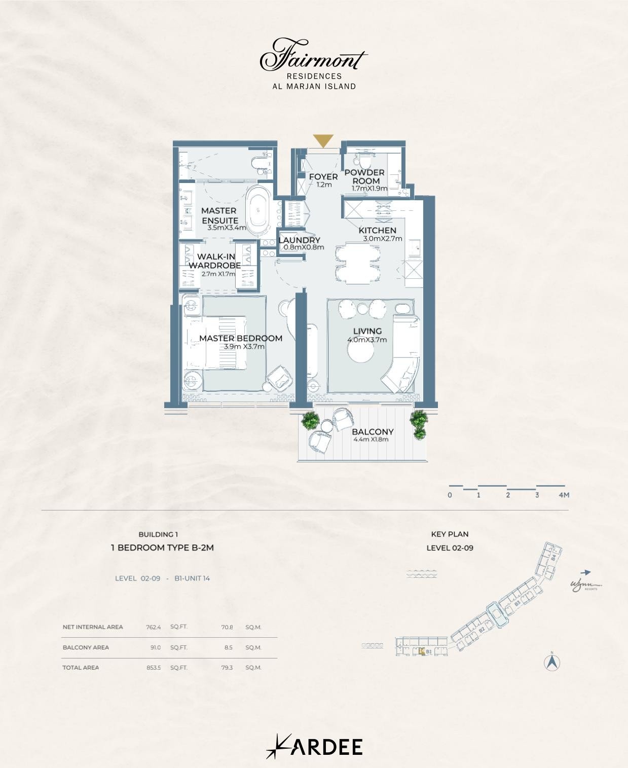 1 Bedroom – Type B-2M